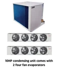 New Turbo Air 10 Hp Refrigeration System For Walk-in Freezer. Fixed Price $21950.00.