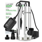 1.6HP 6000GPH Sump Pump, Stainless Steel High Flow Water With Float Swit.... Fixed Price $159.08.