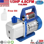 1 Single Stage Air Vacuum Pump Hvac Refrigeration Conditioning Rotary Vane. Fixed Price $35.99.