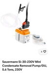 Sauermann SI-30-230V Mini Condensate Removal Pump/du, 5.6 Tons,. Fixed Price $108.00.