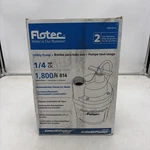 Flotec Intellipump FP0S1775A 1/4 Hp Automatic Utility Water Removal. Fixed Price $170.00.