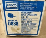 Fasco D838 Permanent Split Capacitor Motor 3/4 Hp 1075 Rpm 115 Volt. Fixed Price $195.00.