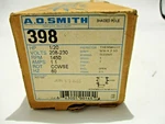 New A.o. Smith 398 Shaded Pole Motor 1/20HP 208/230V Ccwse 5/16X2-1/2 Shaft. Fixed Price $44.99.