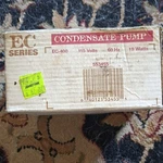 Little Giant EC-400 Condensate Pump 115V 19W Thermally Protected. Fixed Price $43.48.