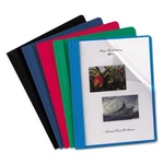 Oxford Clear Front Report Covers, Assorted Colors, Letter Size, 25 Per Box. Fixed Price $25.49.