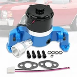 Blue Coated Electric Water Pump Fits Chevy Small Block 305 350 Billet Aluminum. Fixed Price $189.88.