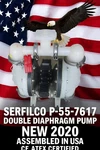 Serfilco P-55-7617 ,double Diaphragm Pump, Teflon (ptfe) Tested! Make Offer!. Fixed Price $1100.00.