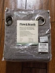 Plow & Hearth Madison Double Blackout Curtain Pair Grommet Top -106W X 84L-NIP. Fixed Price $75.00.