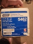 Us Motors 5462 Rescue 5.6" Condenser Fan Motor, 208-230V, 1/3-1/6 Hp, 1075 Rpm. Fixed Price $140.00.
