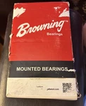 Browning VPB-227 Ah Pillow Block Ball Bearing 1-11/16" Two Bolt Cast Iron Rtu. Fixed Price $65.00.