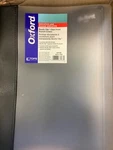 Oxford Clear Front Report Covers, Black, Letter Size, 12CT 63133 Executive Line. Fixed Price $19.99.