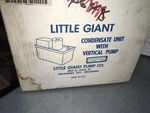 Little Giant Condensate Unit With Vertical Pump, 2P096B, 553911, ADI-1063. Fixed Price $250.00.