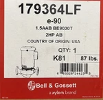 Bell & Gossett E-90 179364LF 1.5AAB BE9030T 2HP Hydronic Circulating Pump. Fixed Price $3799.99.