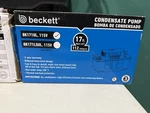 3 Beckett BK171UL Condensate Pump Black 115V Reduced Noise Thermal Protection. Fixed Price $50.00.